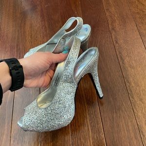 Silver heels
